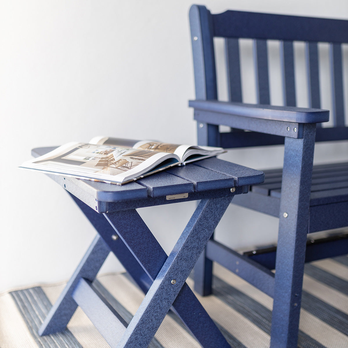 Berlin Gardens Folding Poly Lumber End Table
