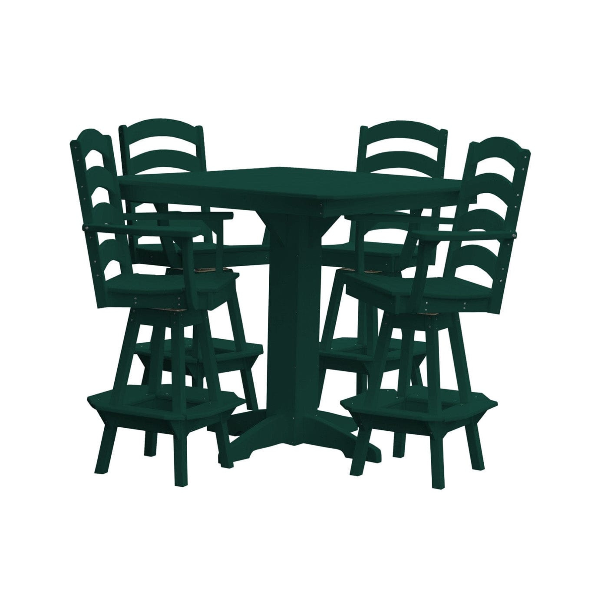 Keystone Amish Co. Josie 5-Piece Poly Outdoor Bar Dining Set