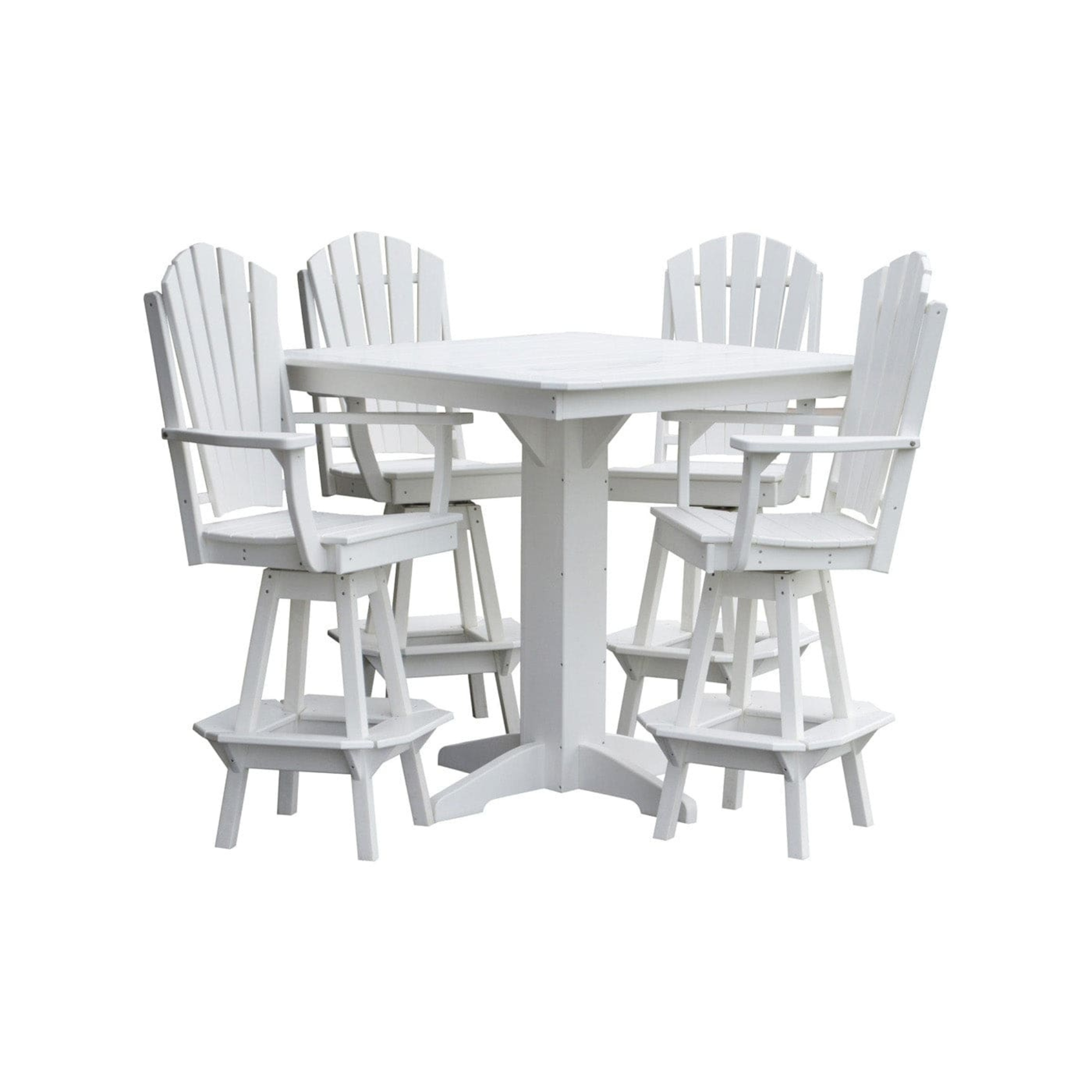 Keystone Amish Co. Sunburst 5-Piece Poly Bar-Height Dining Set