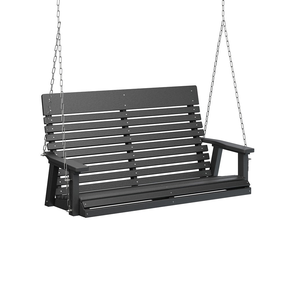Berlin Gardens Casual Back Poly Lumber Double Swing with Stainless Steel Chains