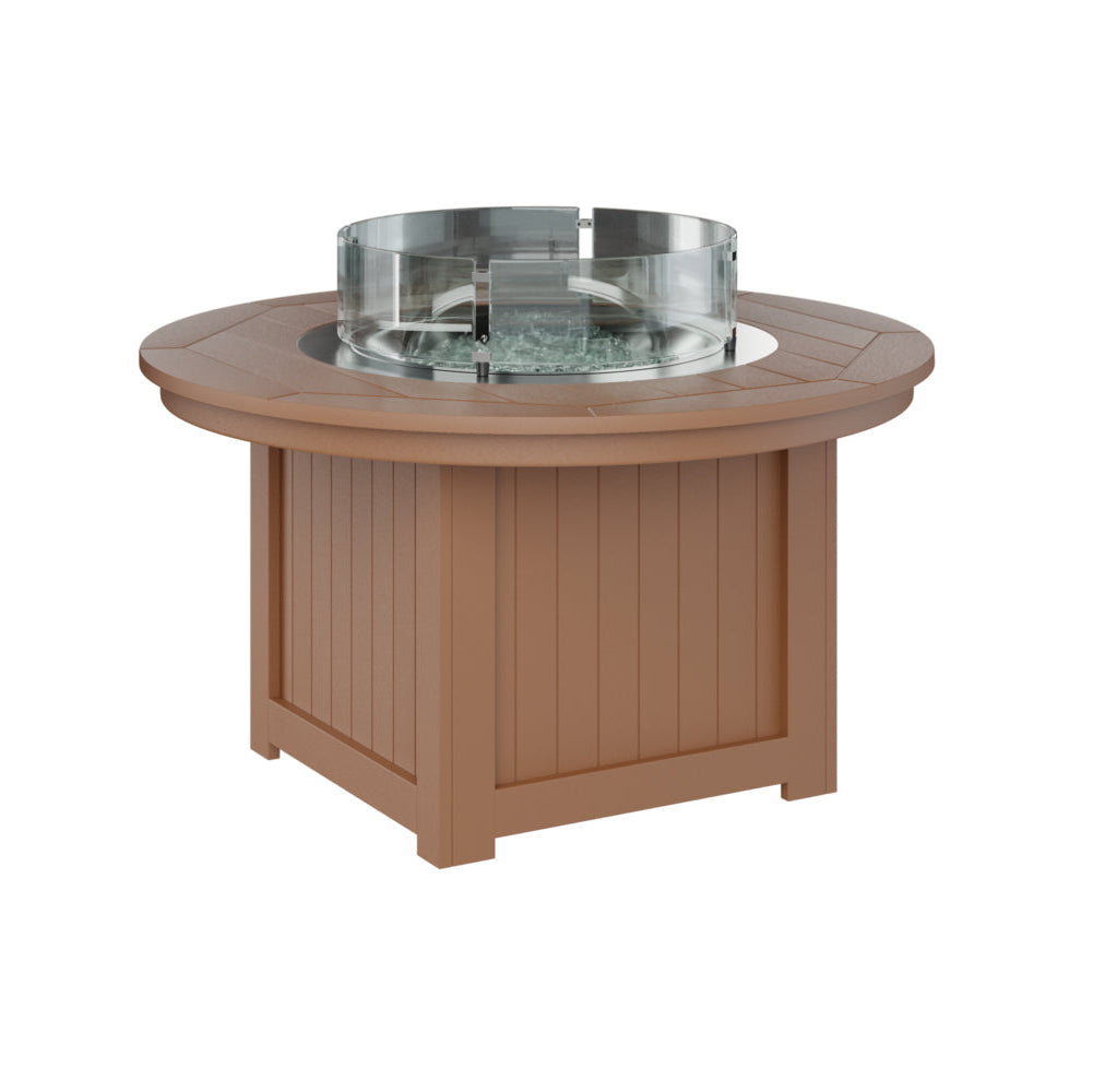 Berlin Gardens Donoma Round Poly Lumber Fire Pit Table