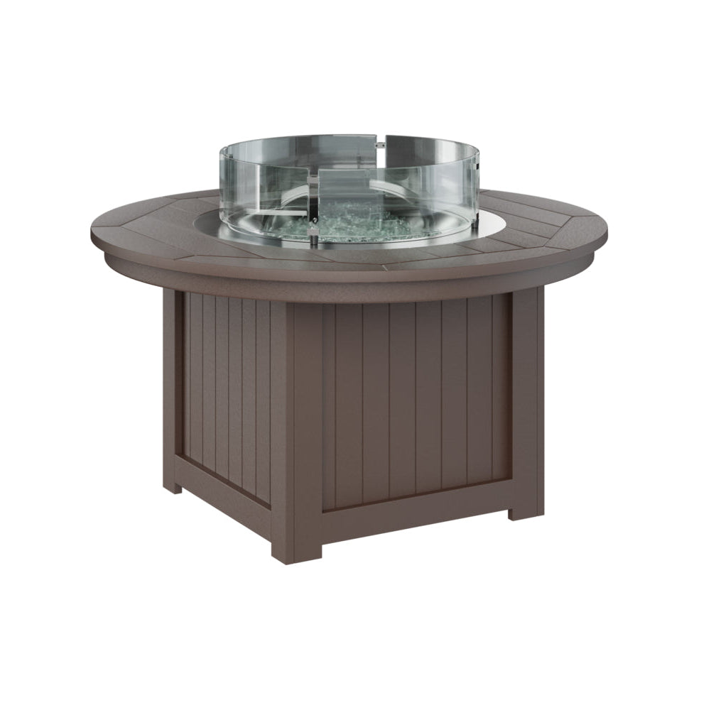 Berlin Gardens Donoma Round Poly Lumber Fire Pit Table