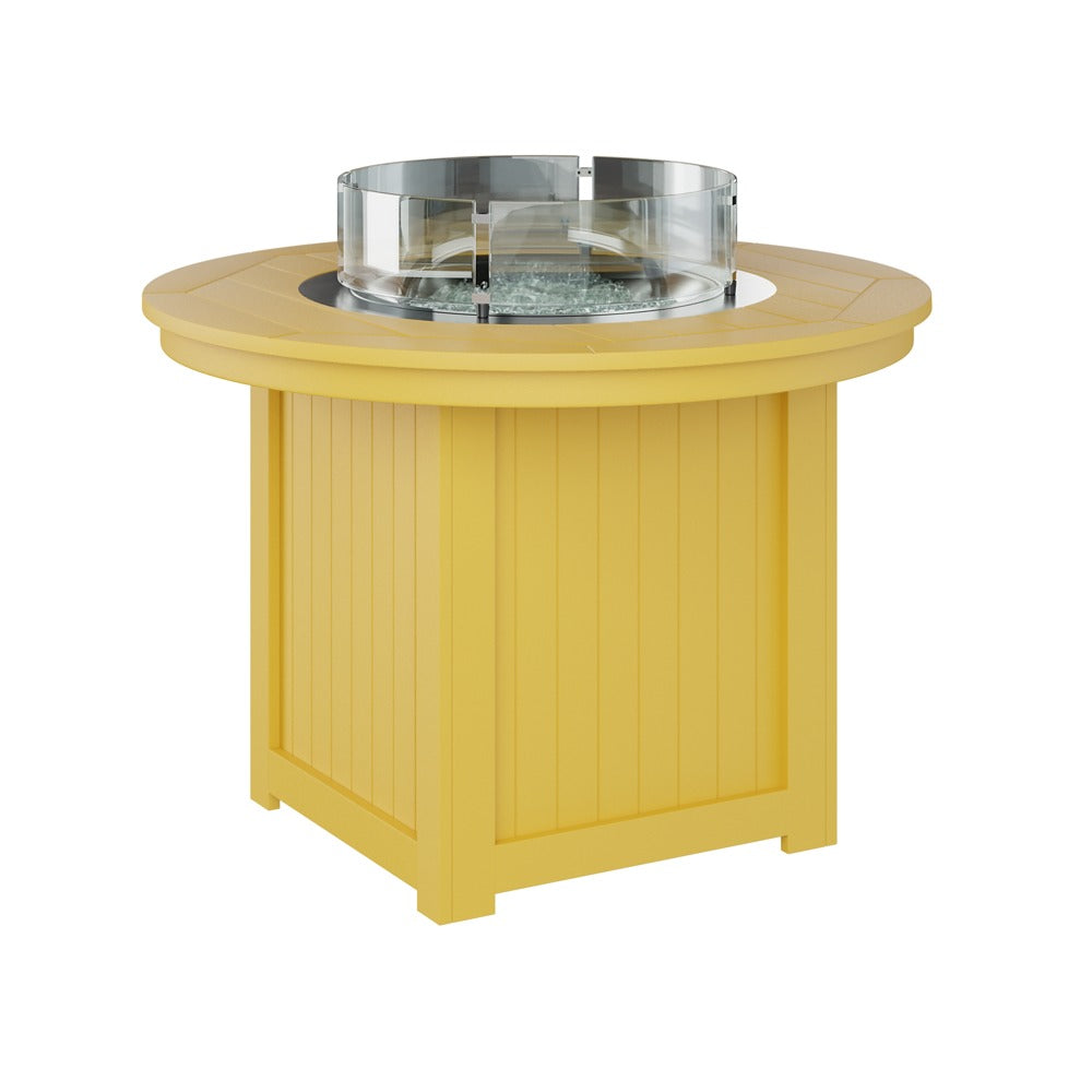 Berlin Gardens Donoma 44″ Round Dining Poly Lumber Fire Pit Table