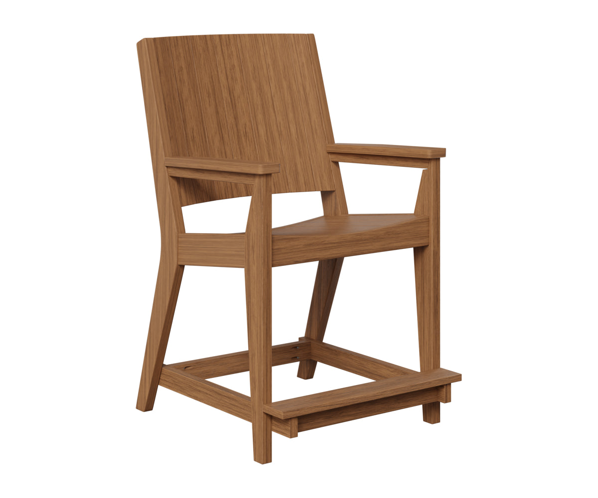Berlin Gardens Mayhew Outdoor Poly Lumber Chat Counter Chair