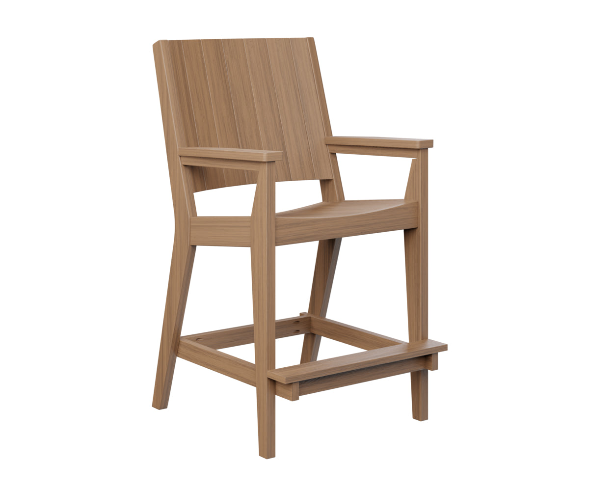 Berlin Gardens Mayhew Outdoor Poly Lumber Chat Bar Height Chair