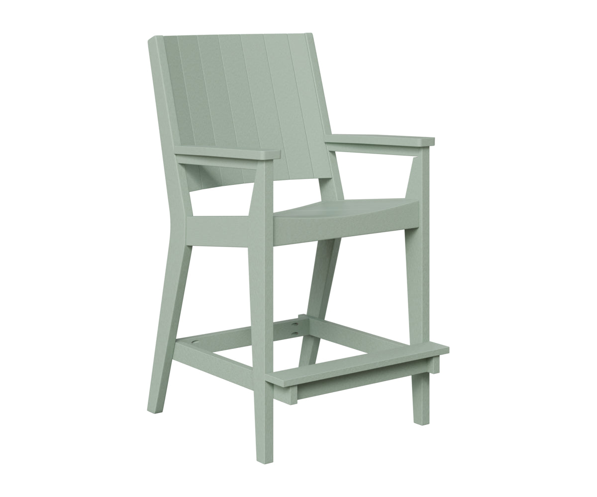 Berlin Gardens Mayhew Outdoor Poly Lumber Chat Bar Height Chair