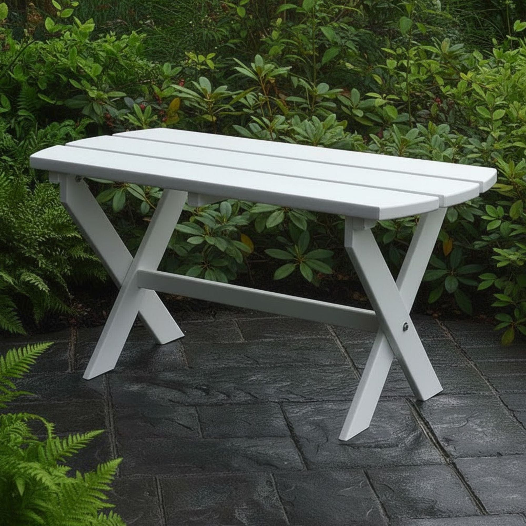 Keystone Amish Co. Poly Composite Folding Oval Coffee Table