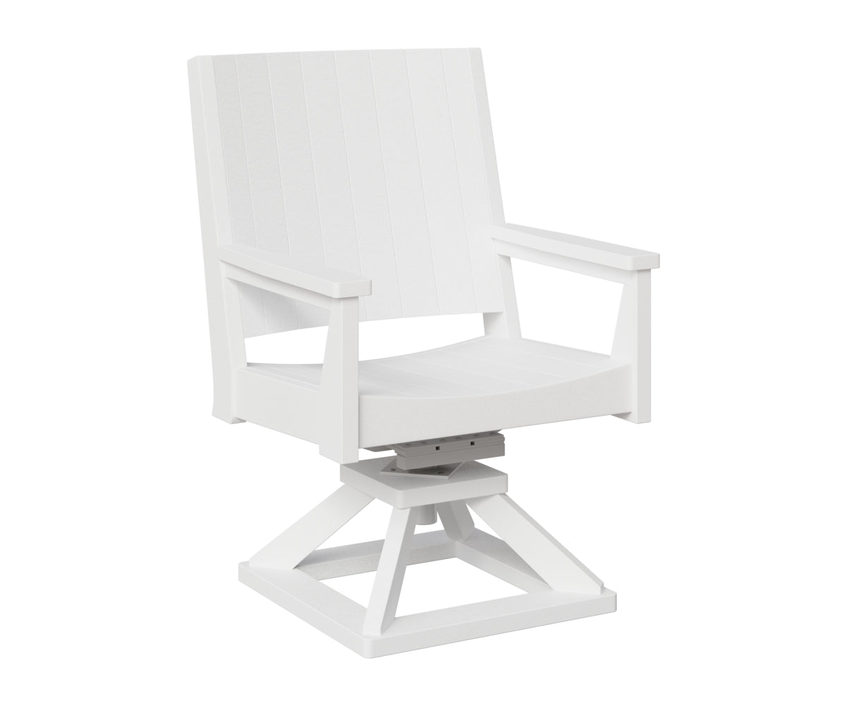 Berlin Gardens Mayhew Outdoor Poly Lumber Chat Swivel Rocker Dining Chair