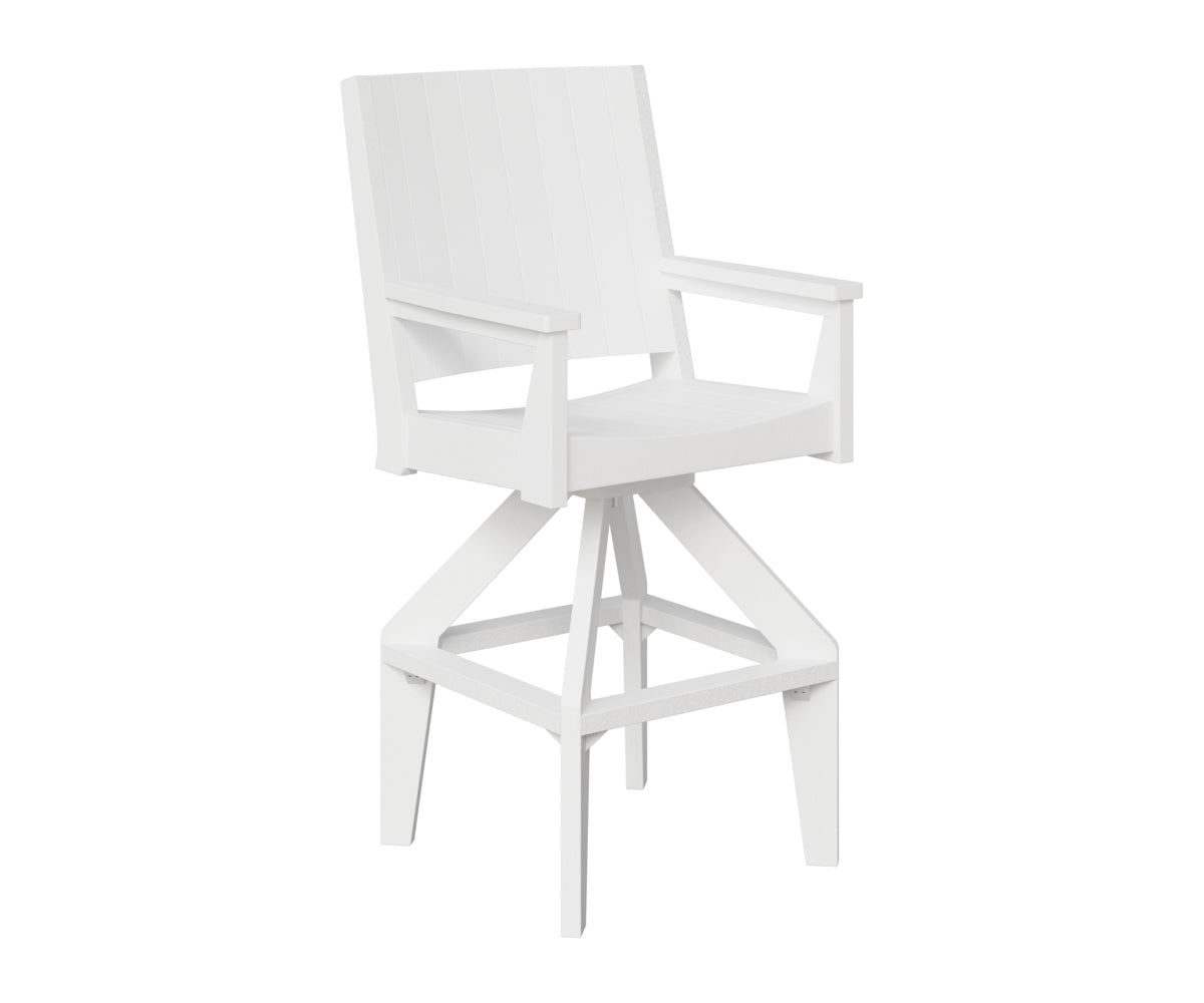 Berlin Gardens Mayhew Outdoor Poly Lumber Chat Extra Tall Swivel Chair