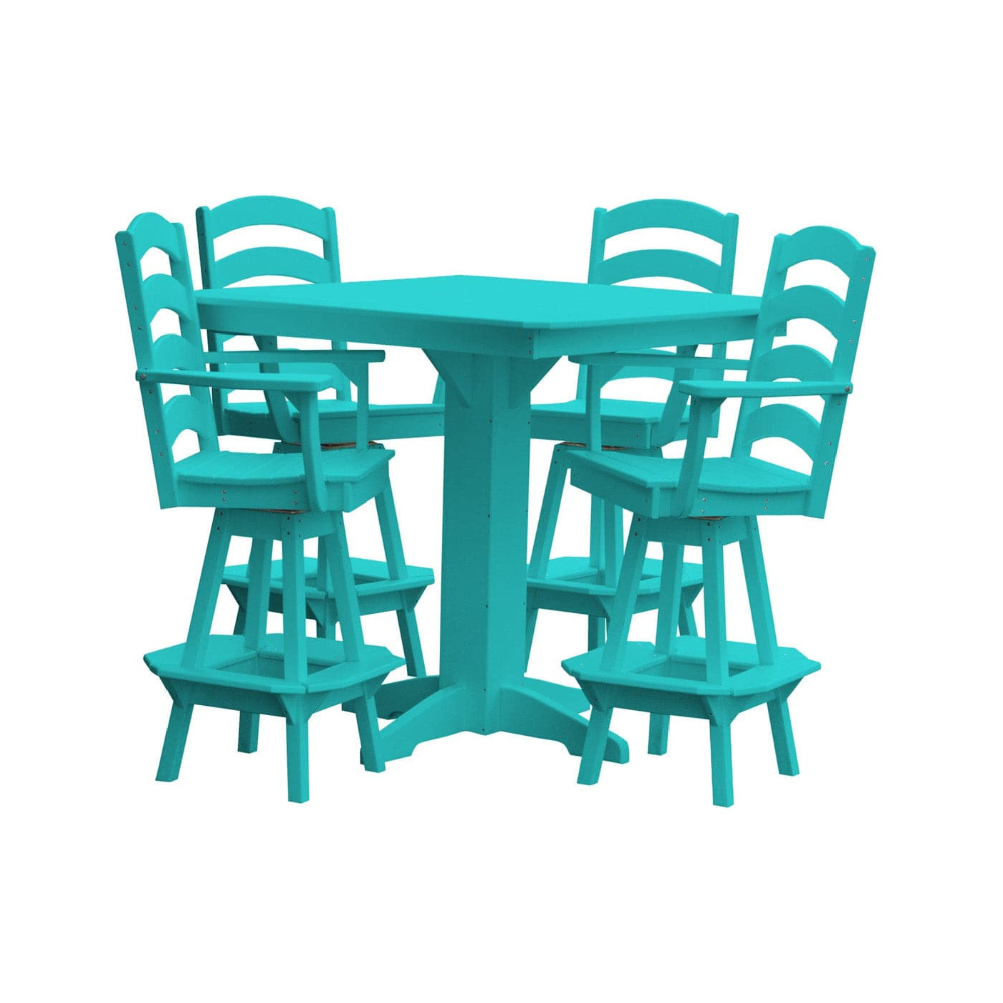 Keystone Amish Co. Josie 5-Piece Poly Outdoor Bar Dining Set