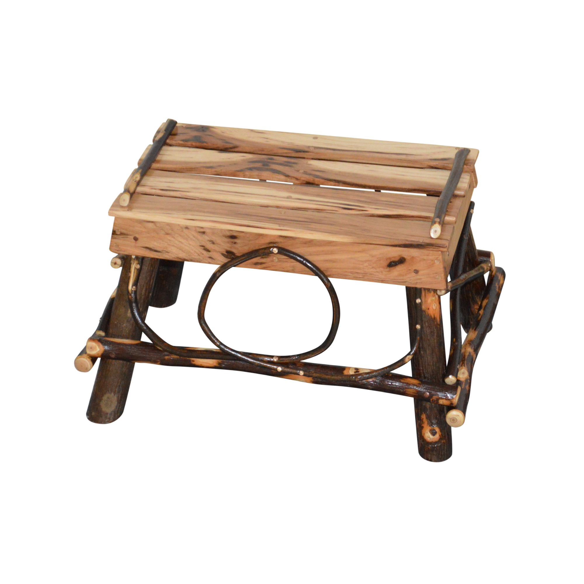 Keystone Amish Co. Hickory Rustic Foot Stool