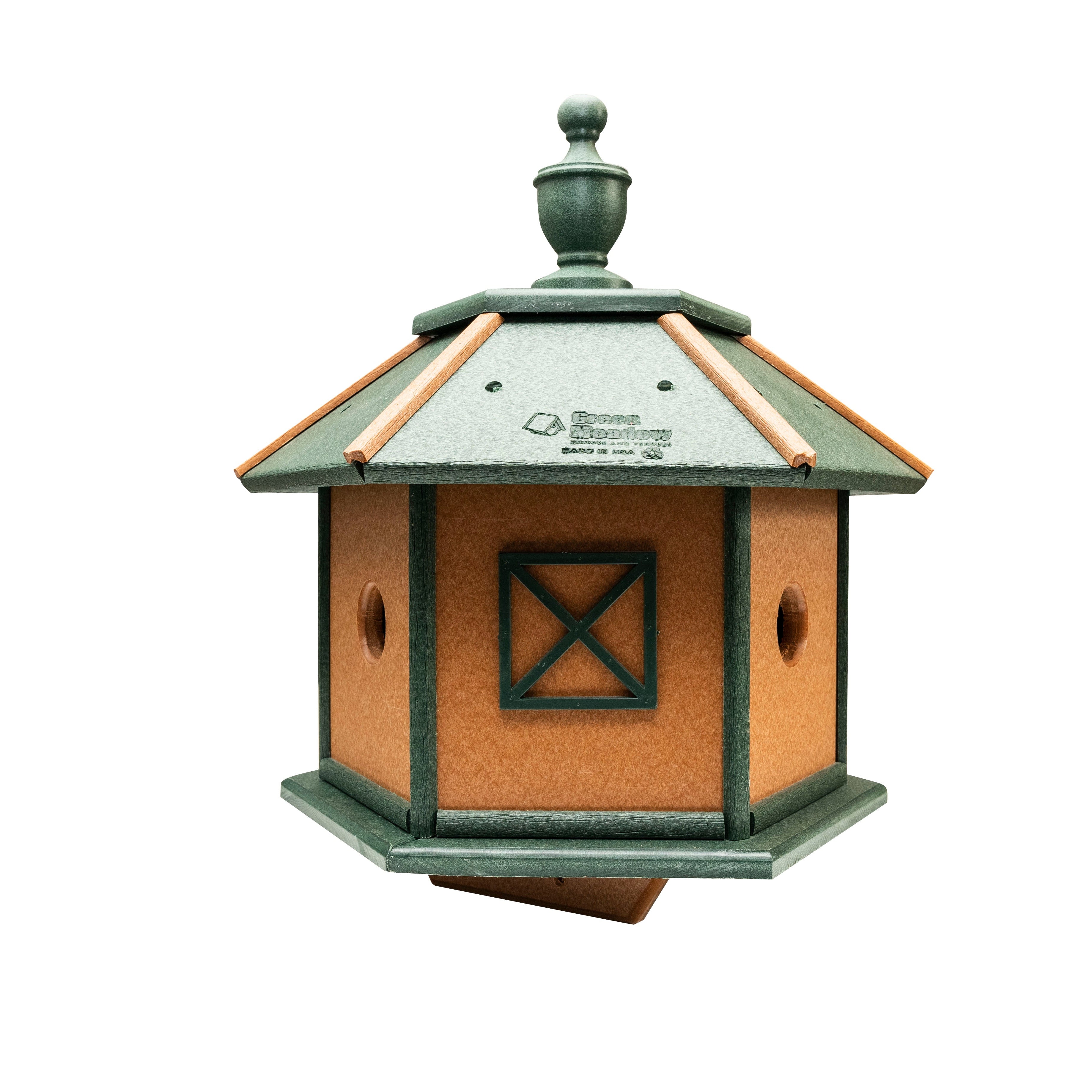 Stratton Field Poly Lumber Post-Mount Gazebo Birdhouse