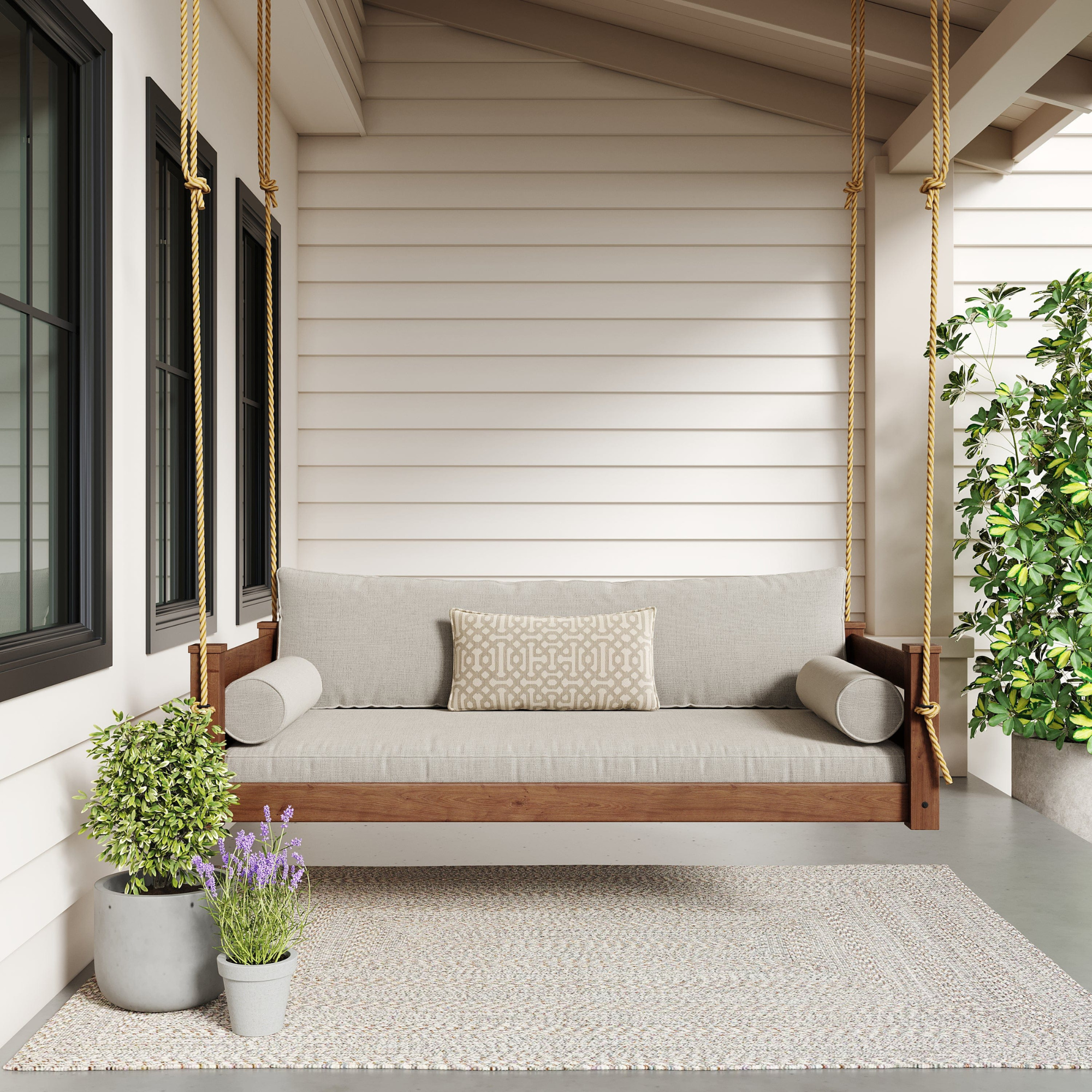 Keystone Amish Co. Hampton Twin Size Wood Daybed Swing