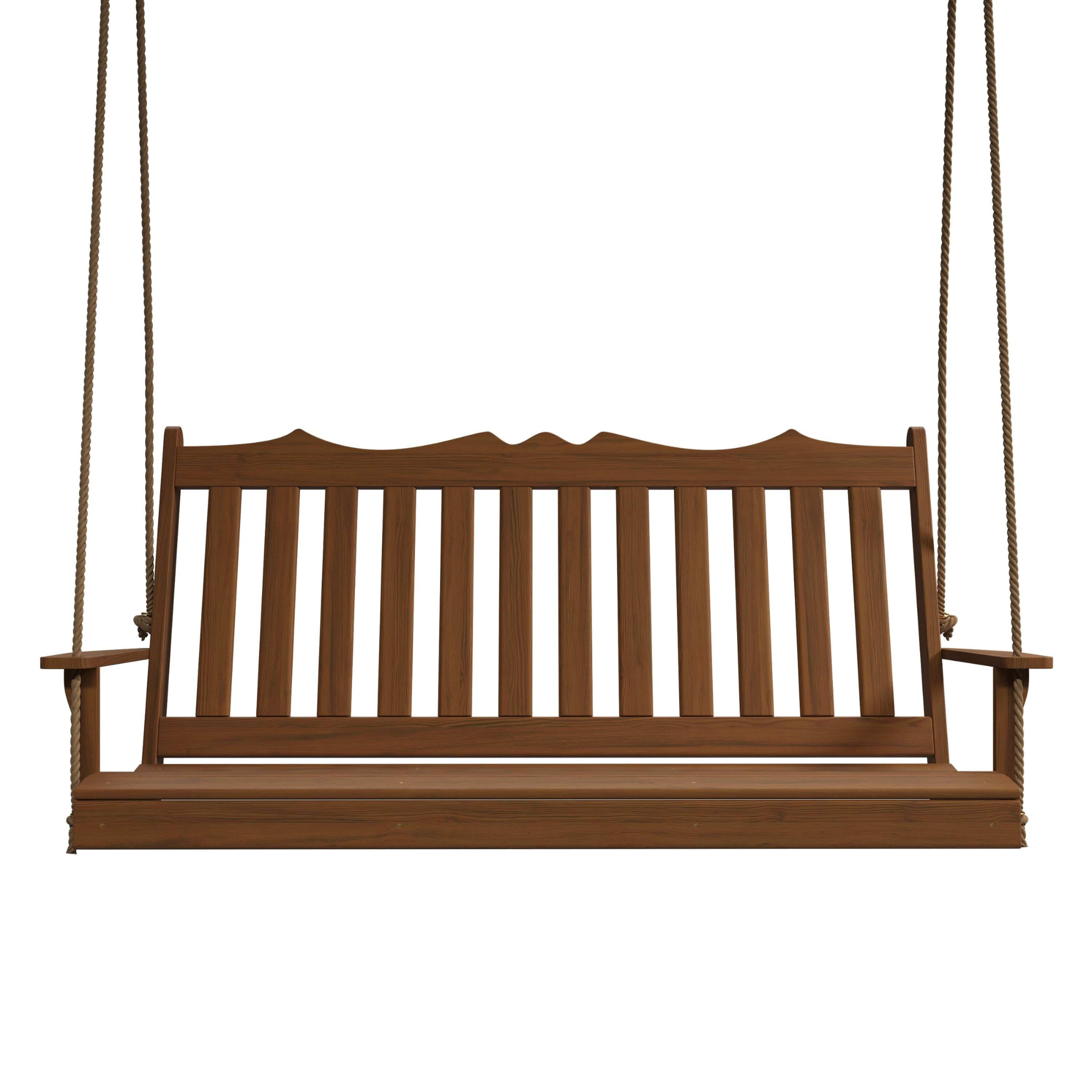 Keystone Amish Co. 4 Foot York Red Cedar Porch Swing, Mushroom Stain