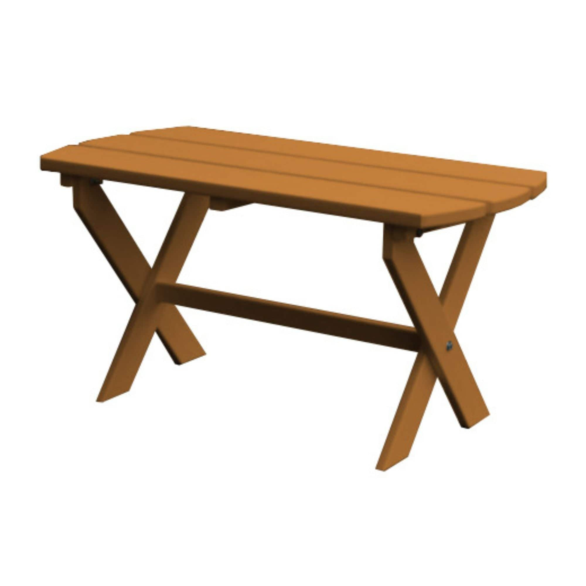 Keystone Amish Co. Poly Composite Folding Oval Coffee Table