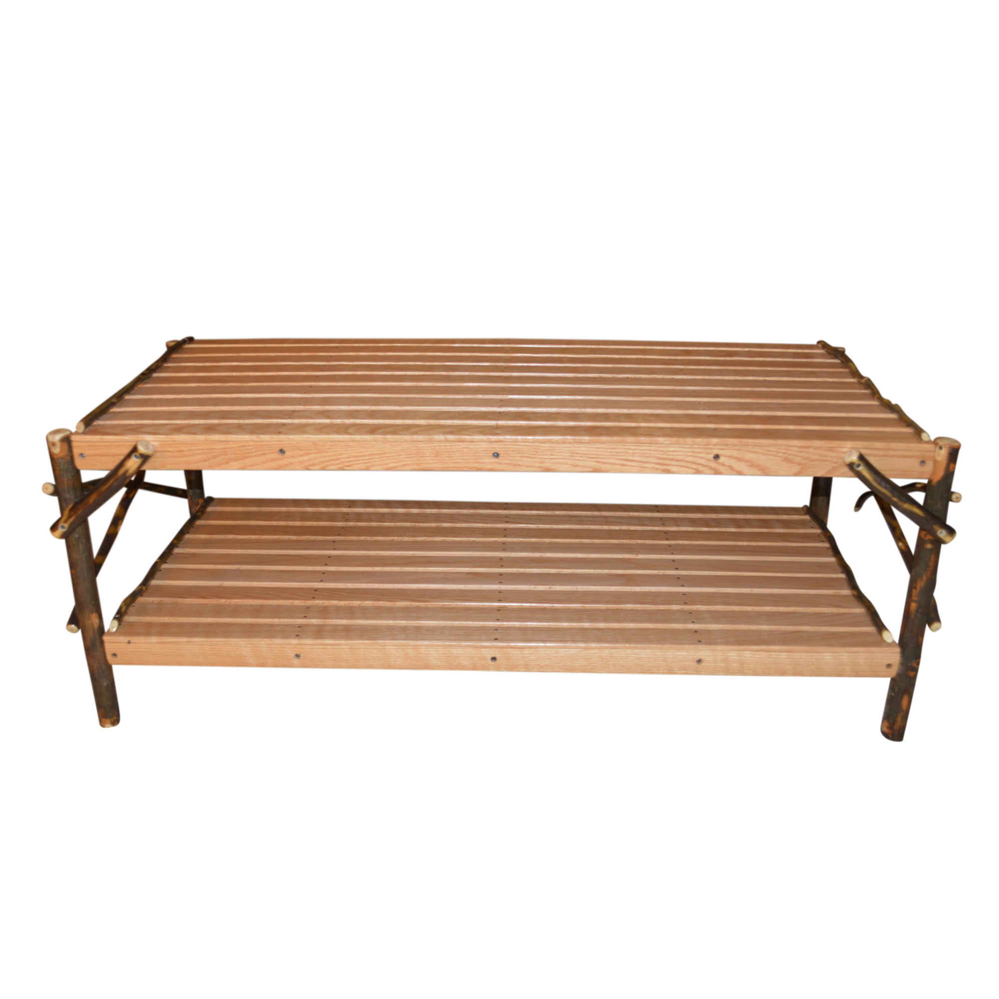 Keystone Amish Co. Rustic Coffee Table with Shelf