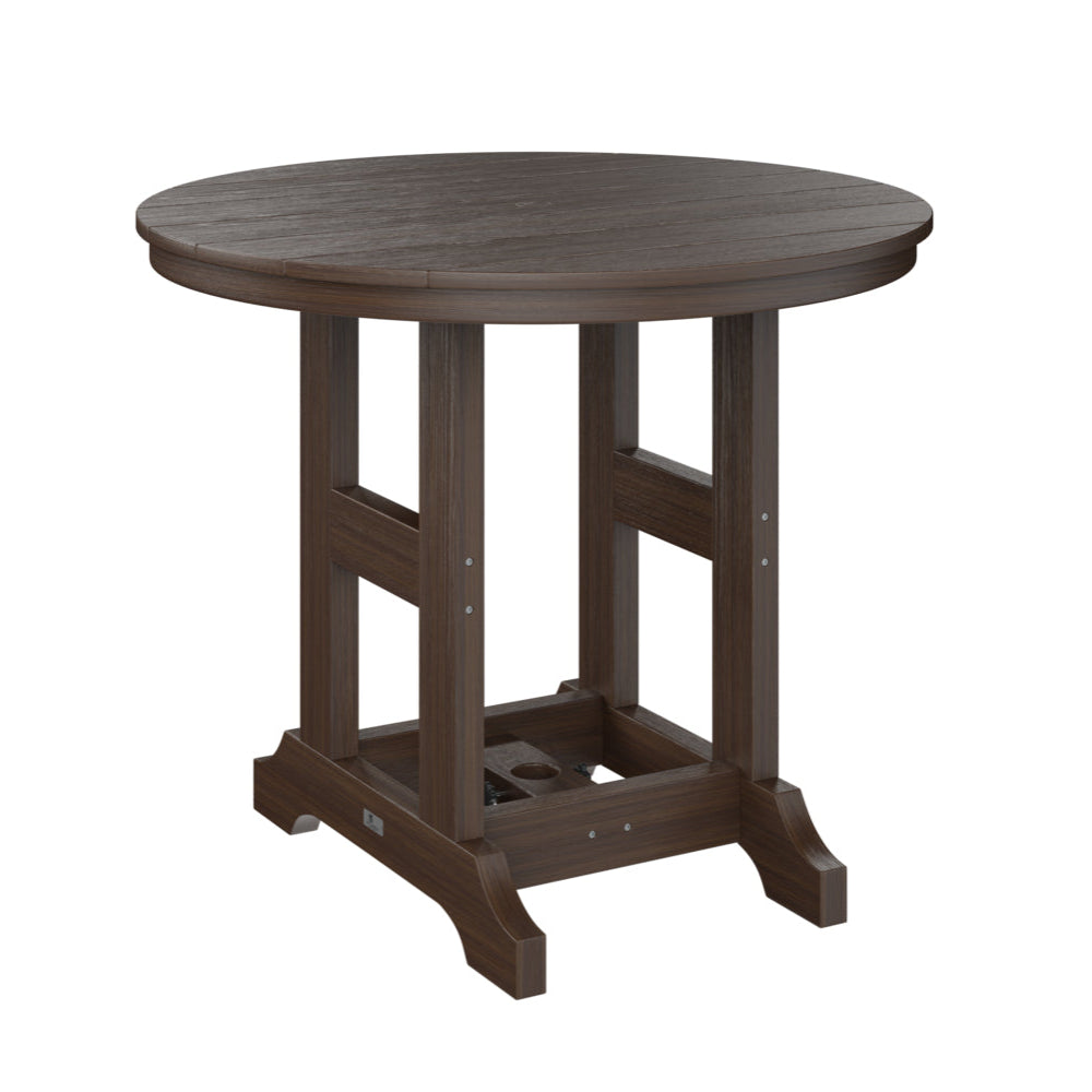 Berlin Gardens Garden Classic Outdoor Poly Lumber Round Bar Table