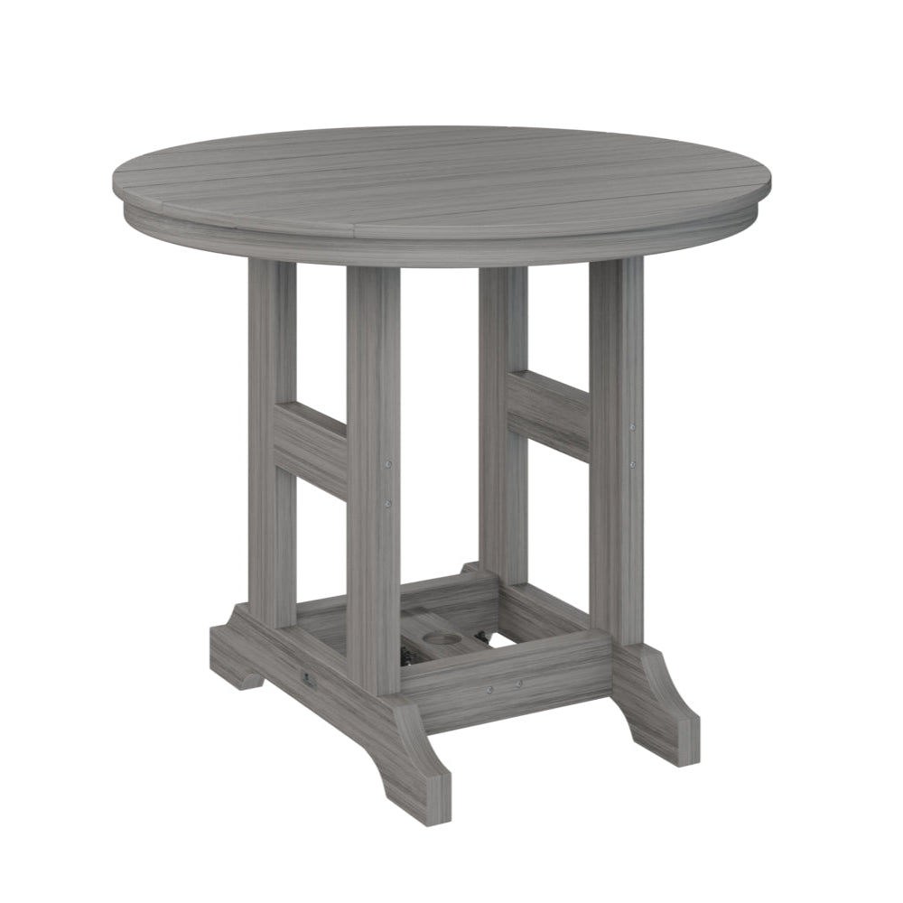 Berlin Gardens Garden Classic Outdoor Poly Lumber Round Bar Table