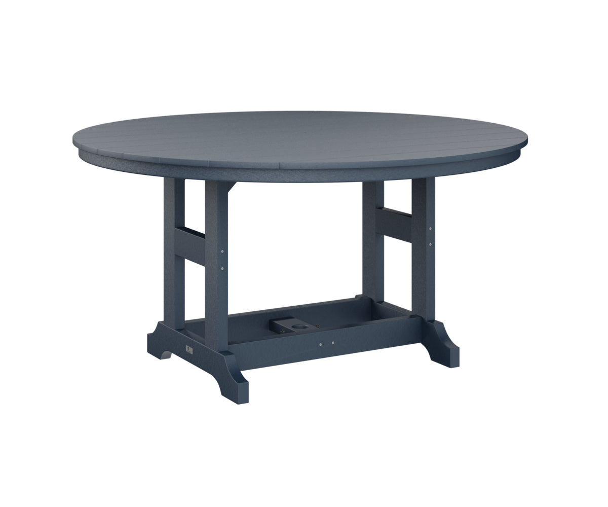 Berlin Gardens Garden Classic Outdoor Poly Lumber Round Bar Table