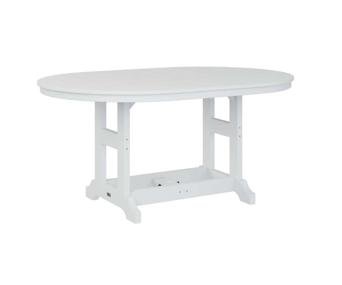 Berlin Gardens Garden Classic Outdoor Poly Lumber 64″ Oblong Bar Table