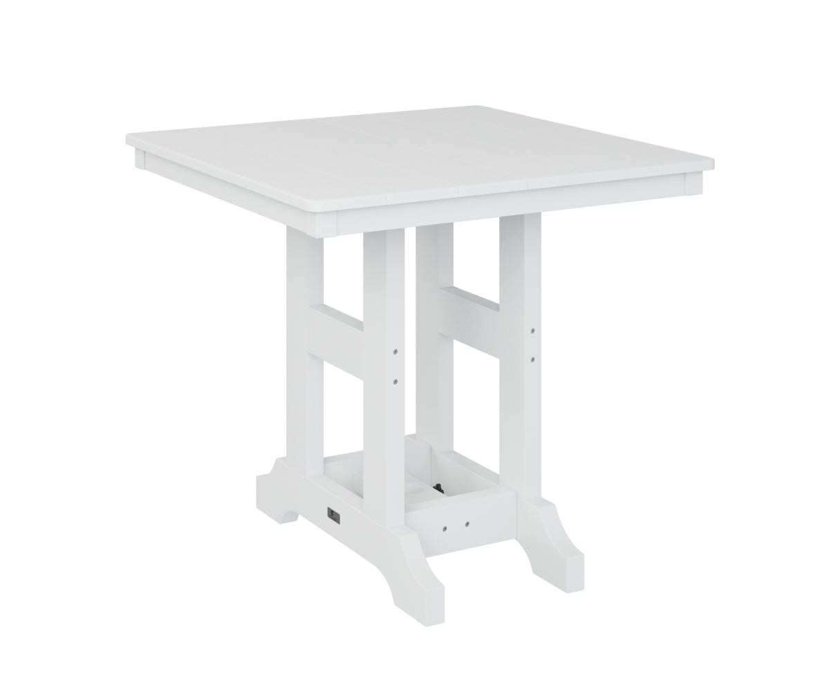 Berlin Gardens Garden Classic Outdoor Poly Lumber Square Bar Table