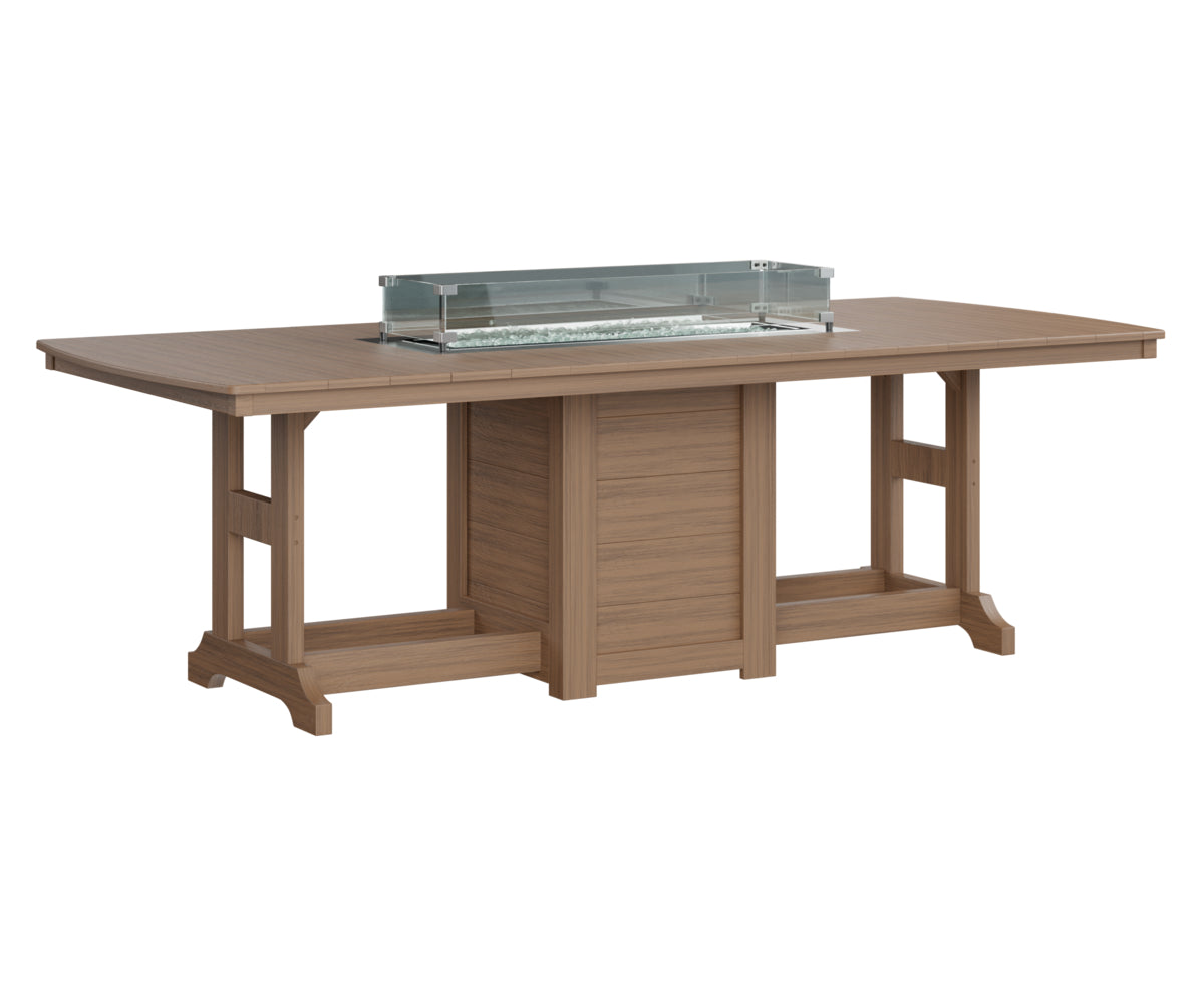 Berlin Gardens Garden Classic Outdoor Poly Lumber Fire Pit Counter Height Dining Table