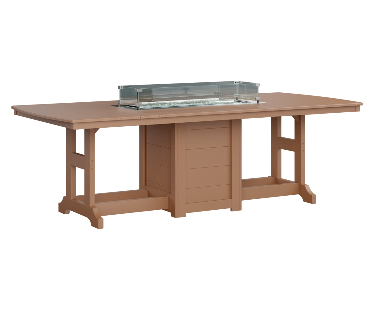 Berlin Gardens Garden Classic Outdoor Poly Lumber Fire Pit Counter Height Dining Table