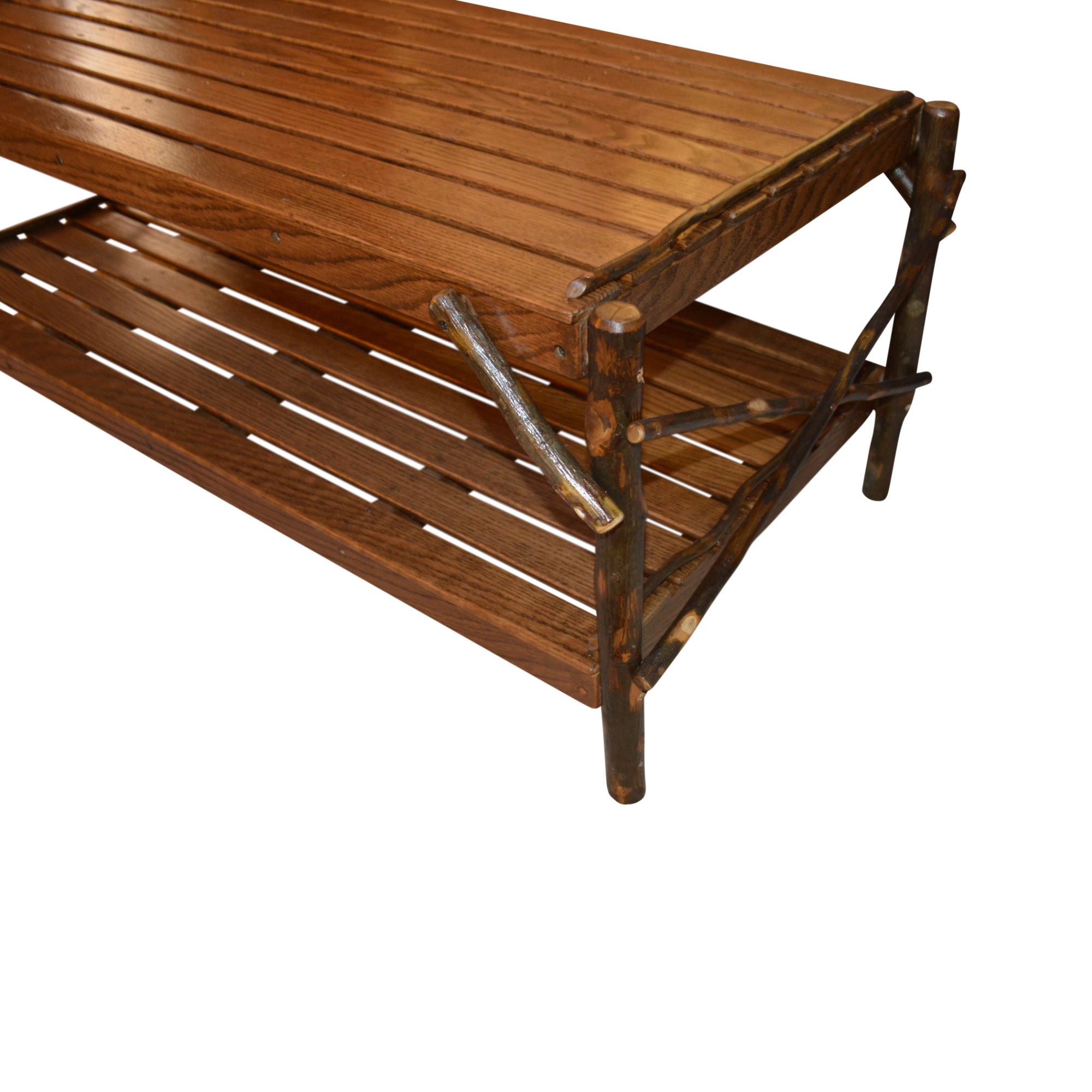 Keystone Amish Co. Rustic Coffee Table with Shelf