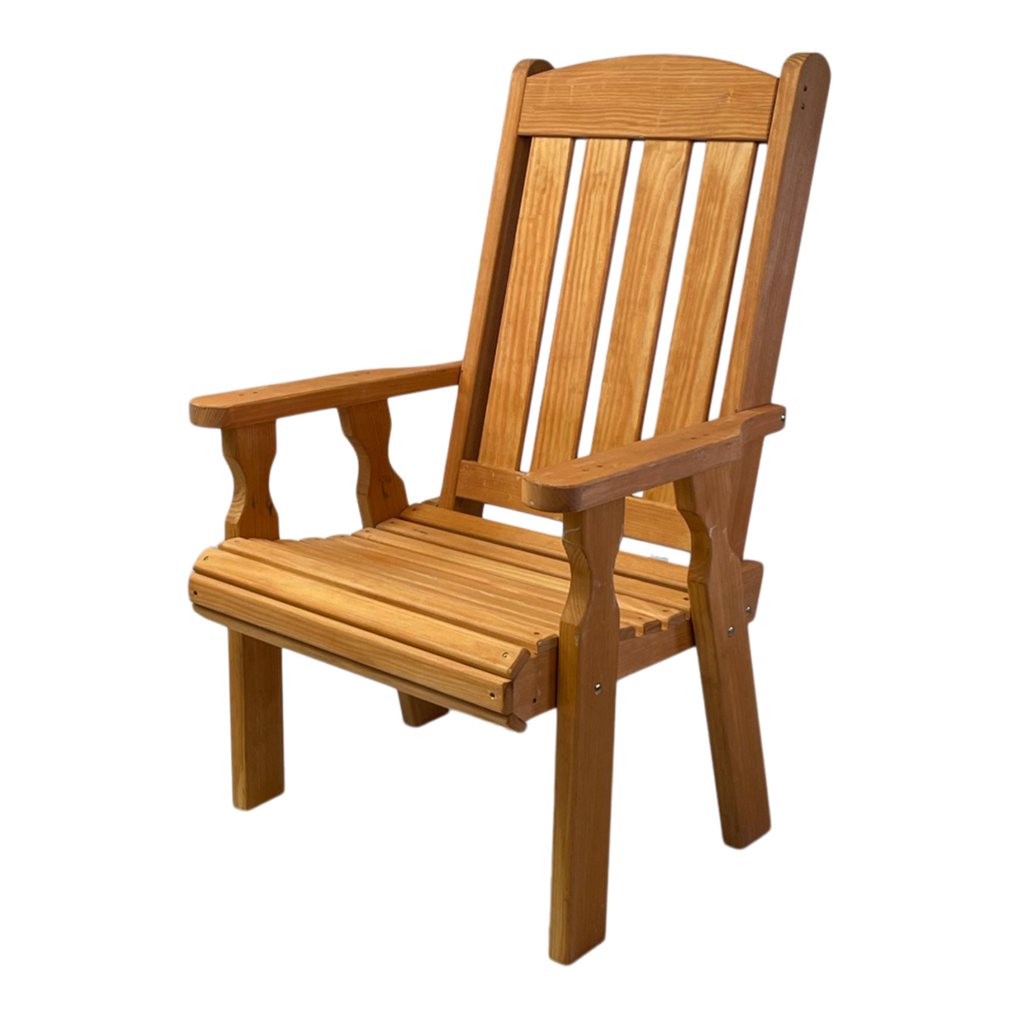 Amish Casual Heavy Duty 600 Lb High Back Mission Treated Patio Chair