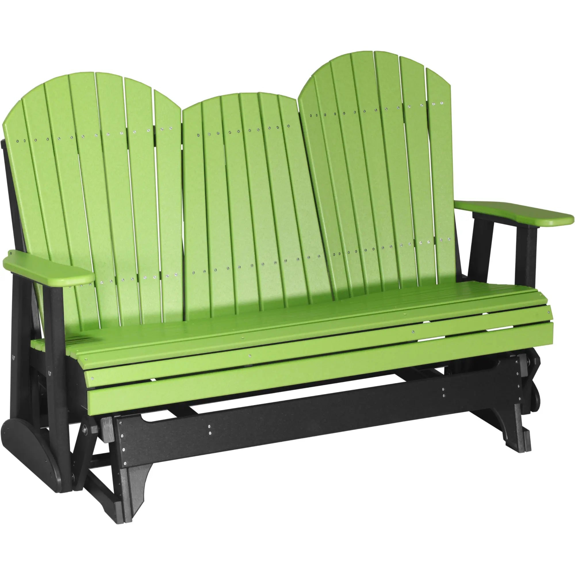 LuxCraft Adirondack Console 5-Foot Poly Composite Patio Glider