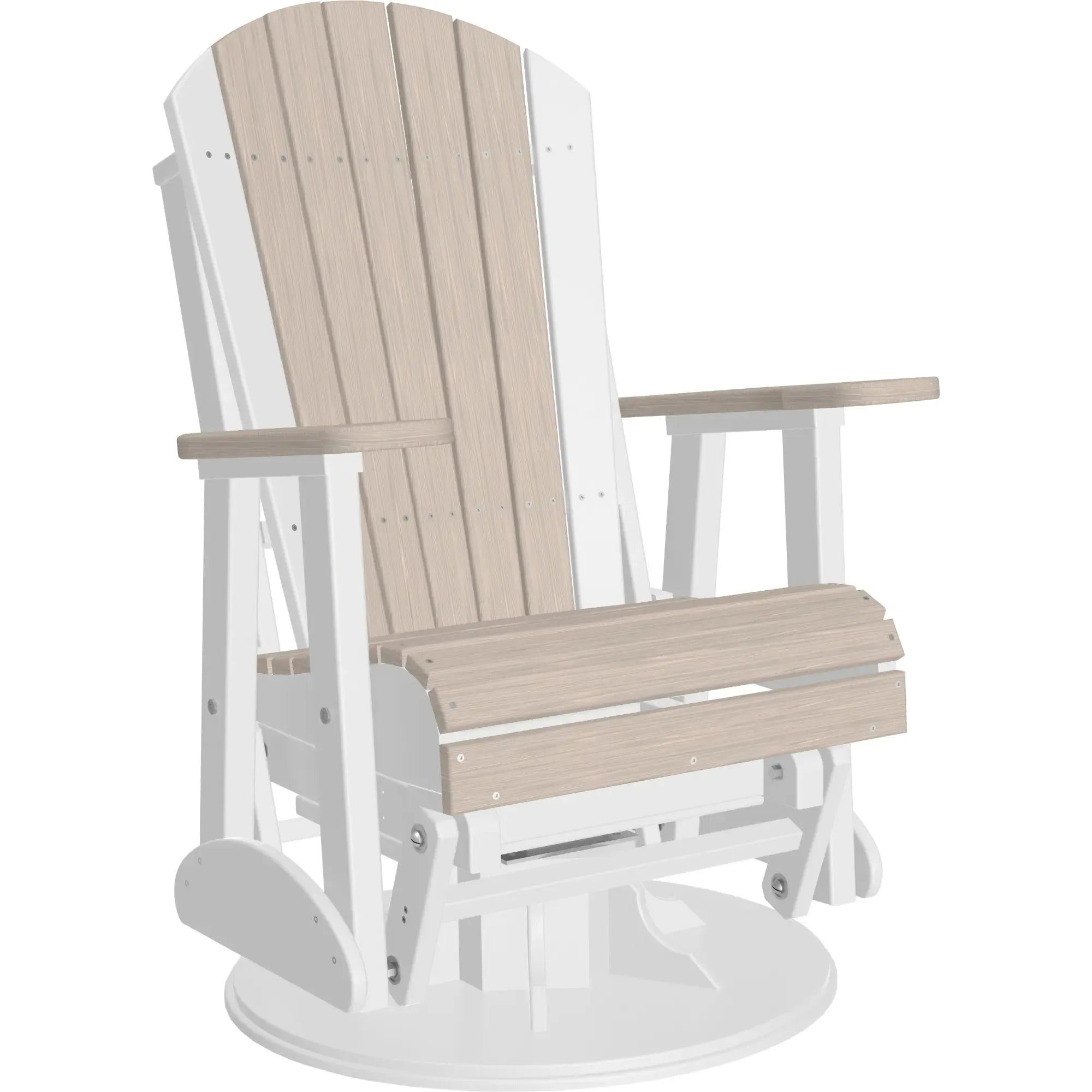 LuxCraft Adirondack Poly Composite Swivel Glider Chair