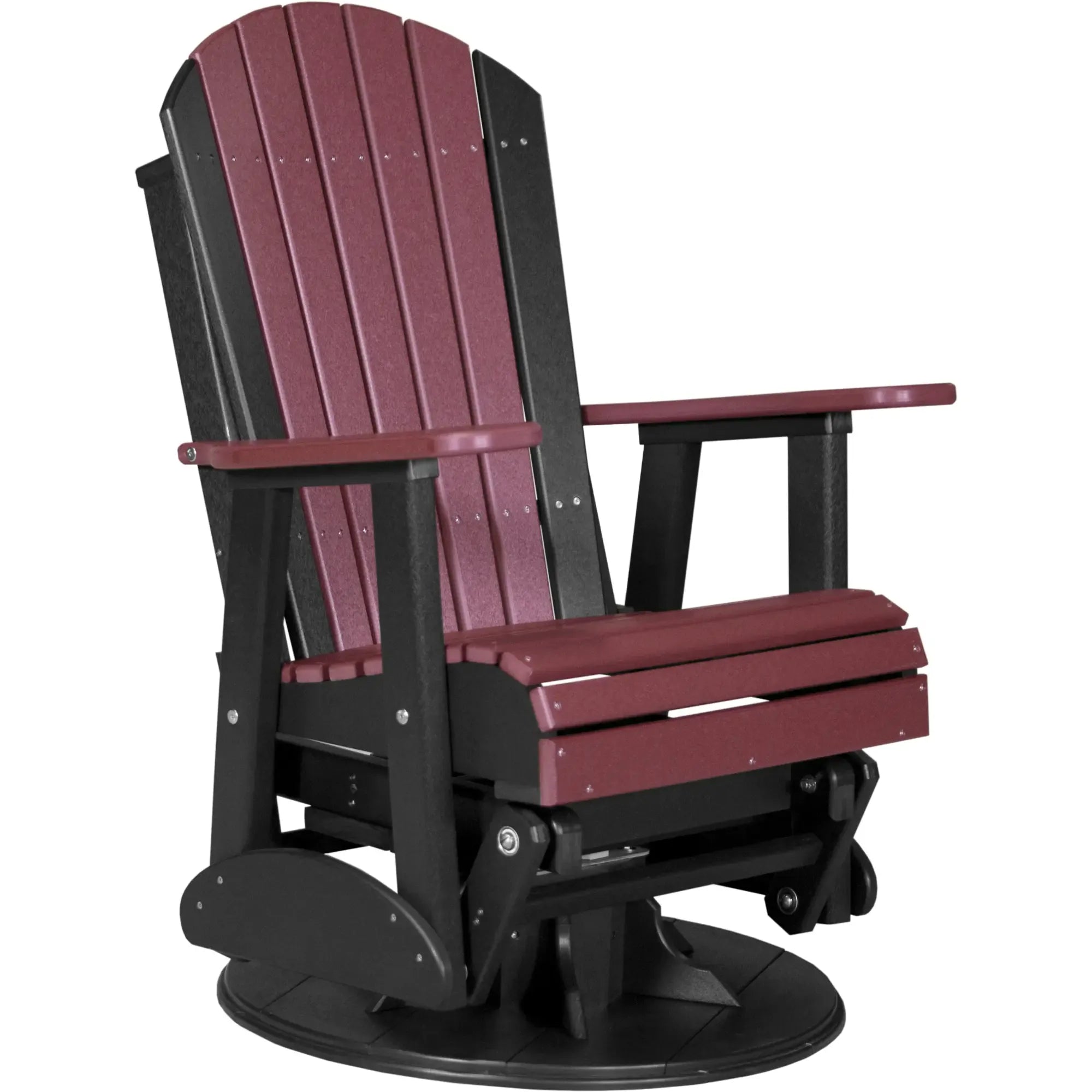 LuxCraft Adirondack Poly Composite Swivel Glider Chair