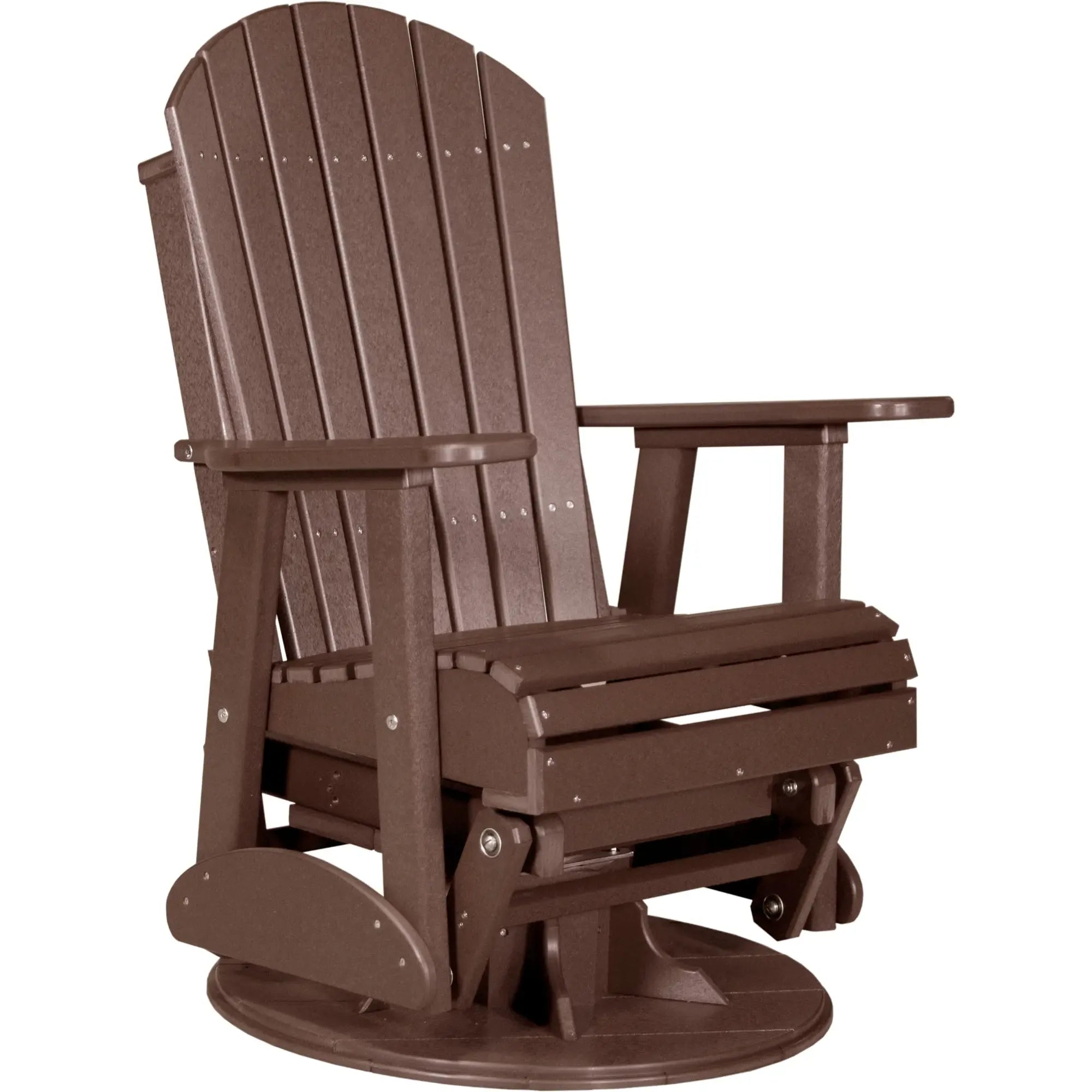 LuxCraft Adirondack Poly Composite Swivel Glider Chair
