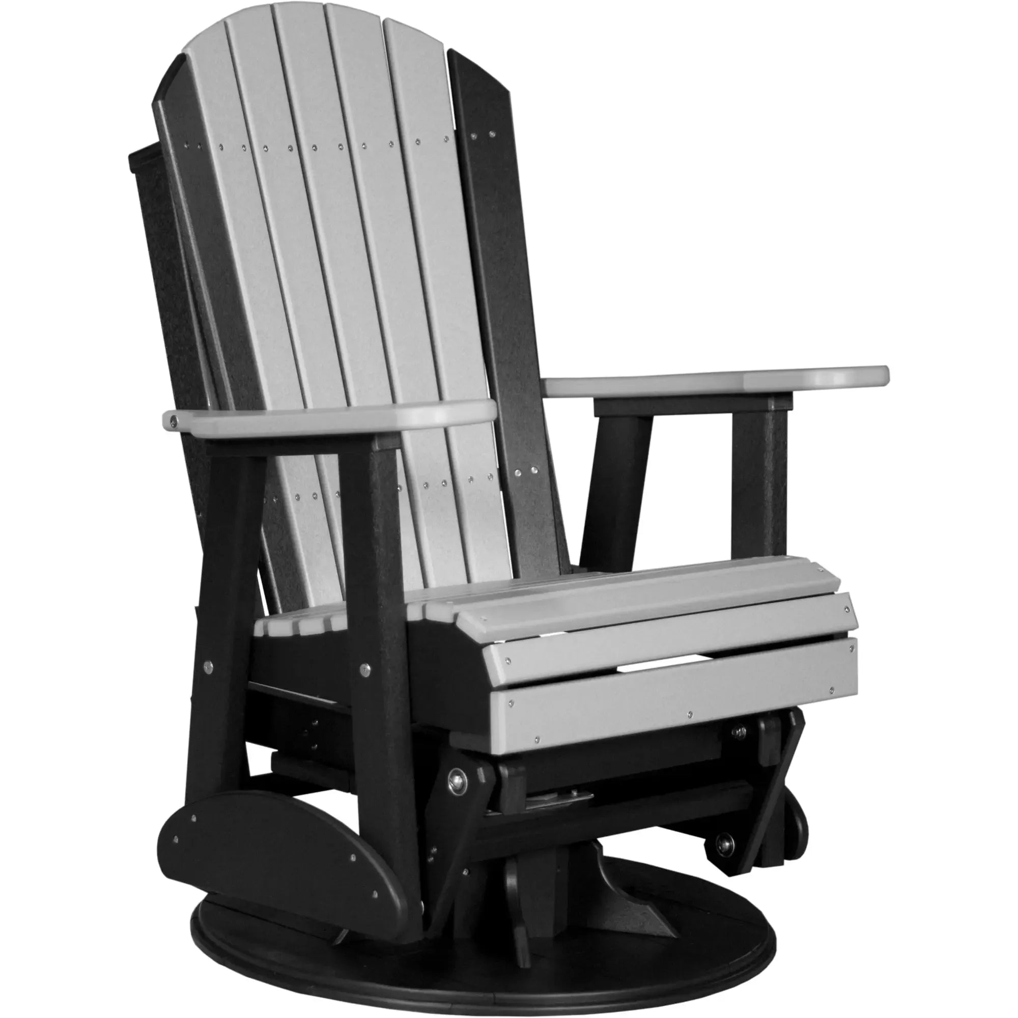 LuxCraft Adirondack Poly Composite Swivel Glider Chair