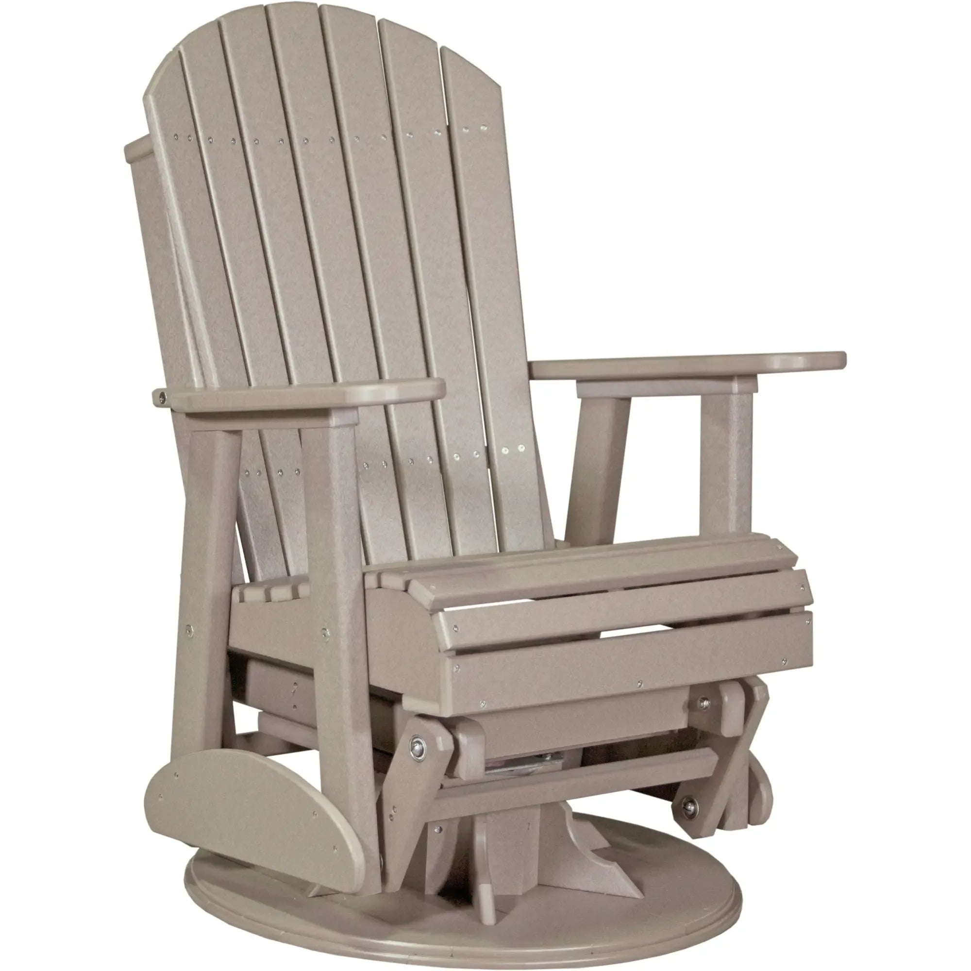 LuxCraft Adirondack Poly Composite Swivel Glider Chair