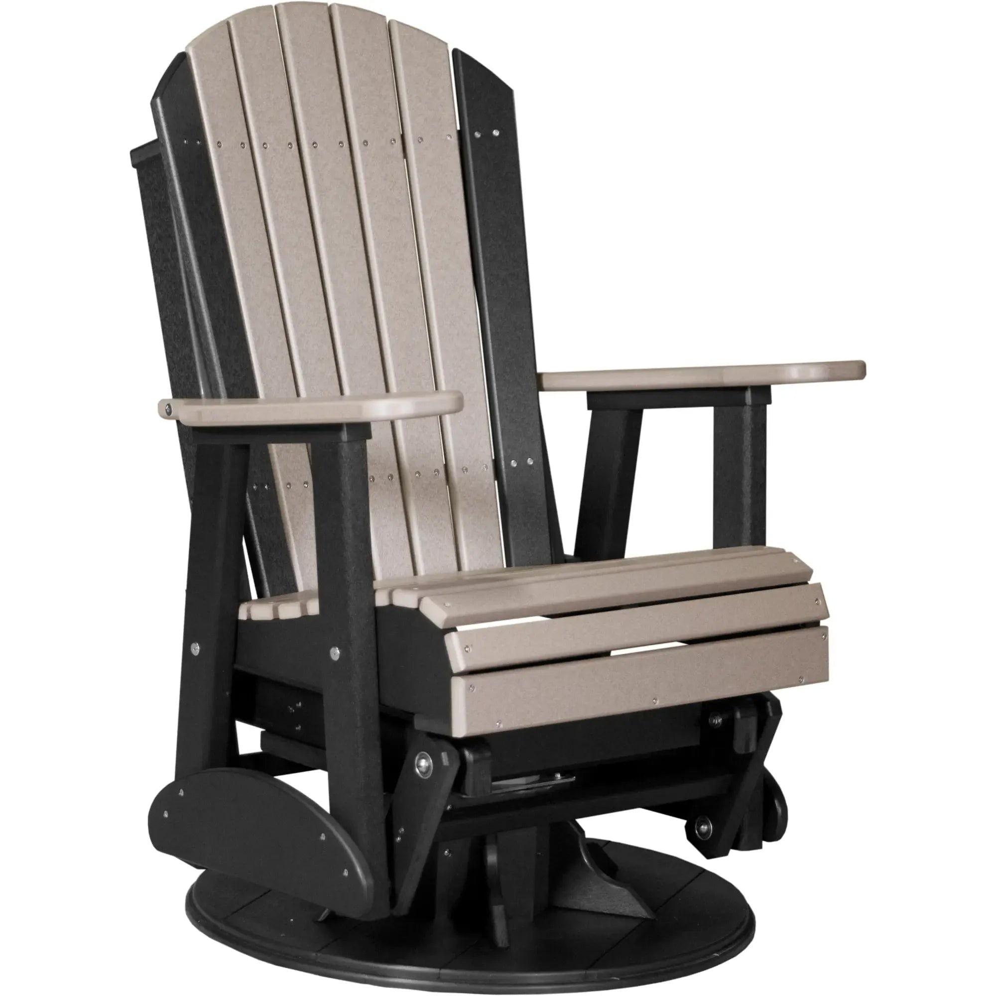 LuxCraft Adirondack Poly Composite Swivel Glider Chair