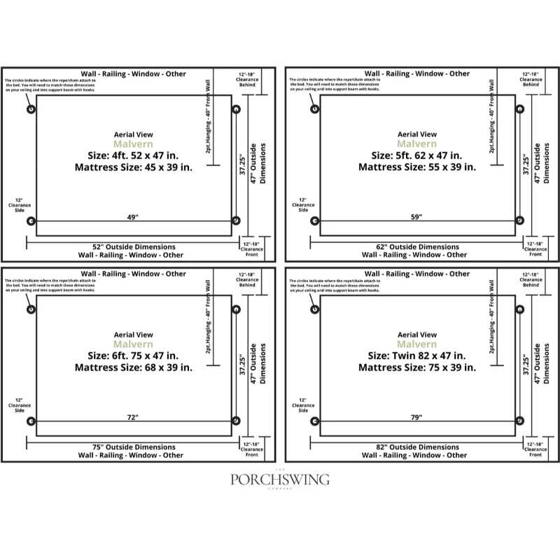 Amish Casual The Malvern Porch Swing Bed