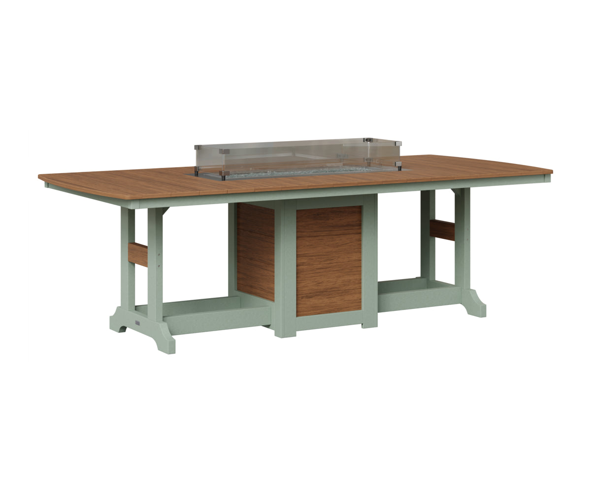 Berlin Gardens Garden Classic Fire Pit Poly Lumber Dining Table