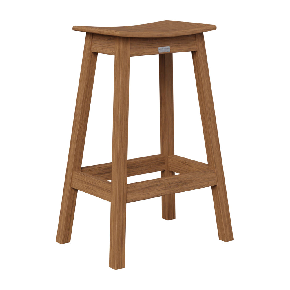 Berlin Gardens Outdoor Saddle Poly Lumber Bar Stool