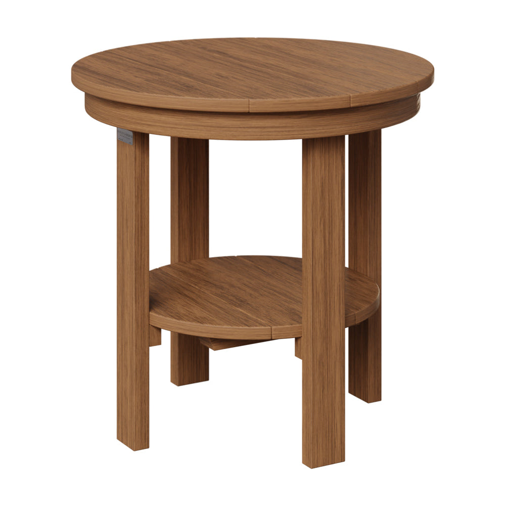 Berlin Gardens Outdoor Poly Lumber Round End Dining Table