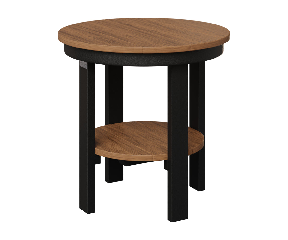 Berlin Gardens Outdoor Poly Lumber Round End Dining Table