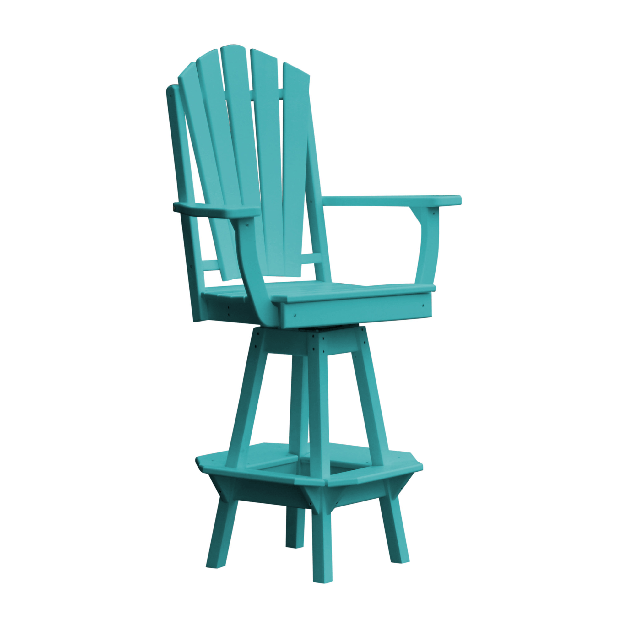 Keystone Amish Co. Sunburst Poly Outdoor Swivel Bar Chair