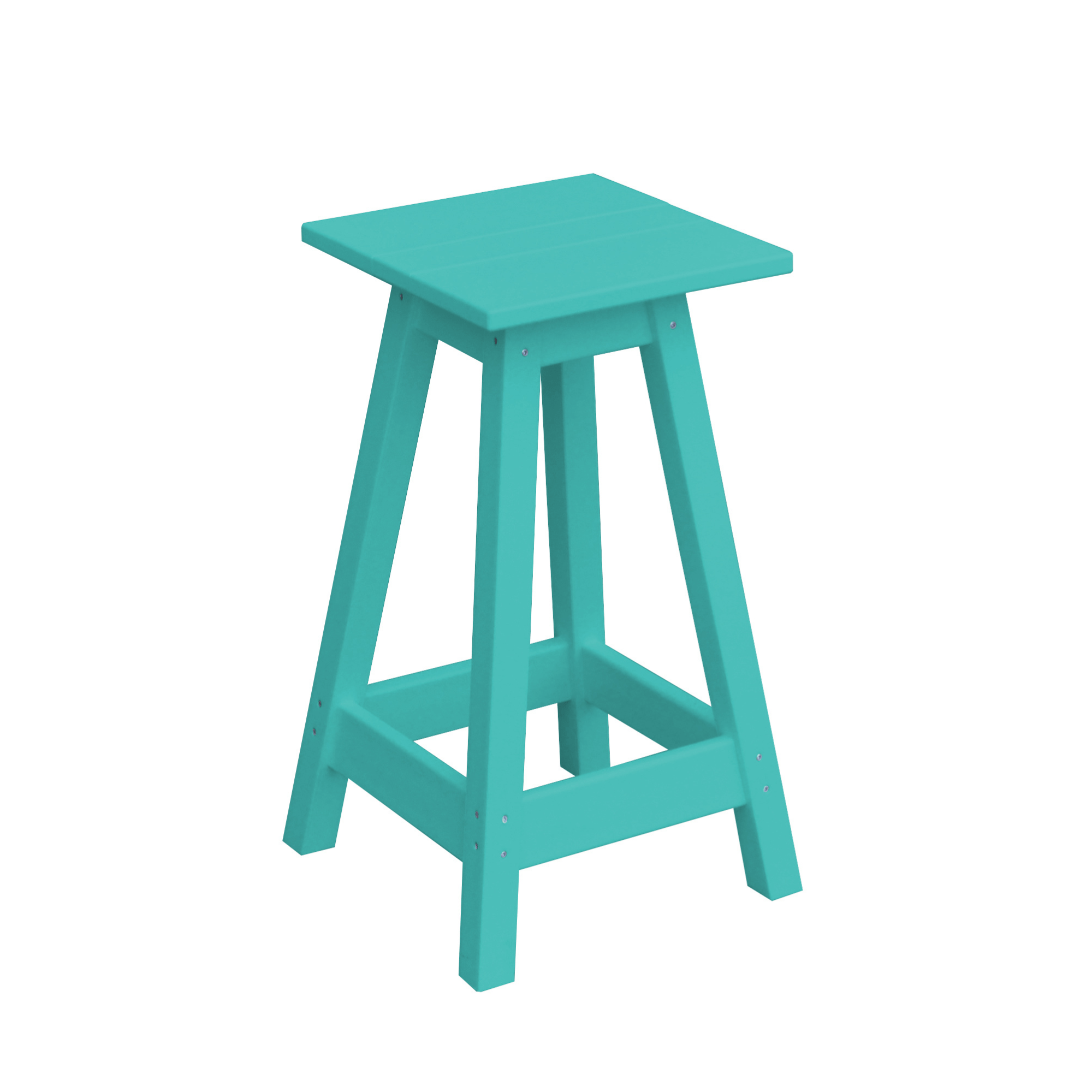 Keystone Amish Co. Square Poly Outdoor Counter Stool