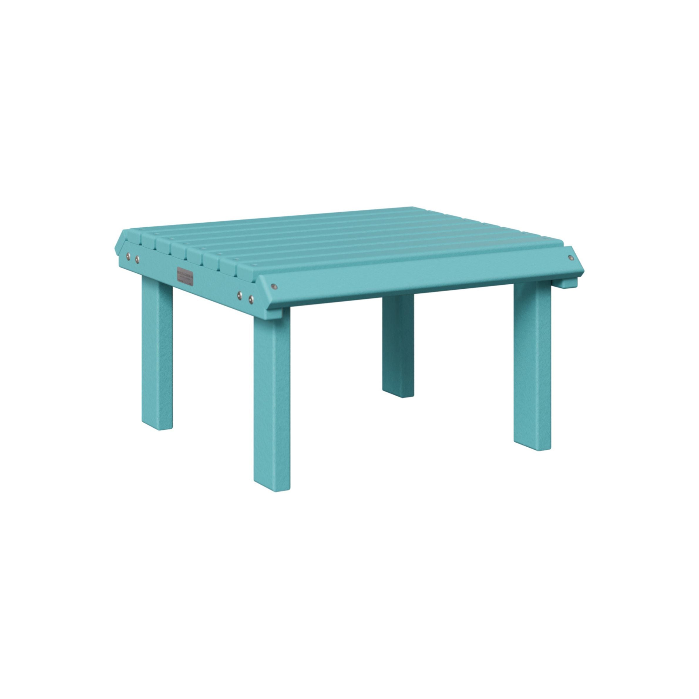 Berlin Gardens Outdoor Poly Lumber Stationary Footstool