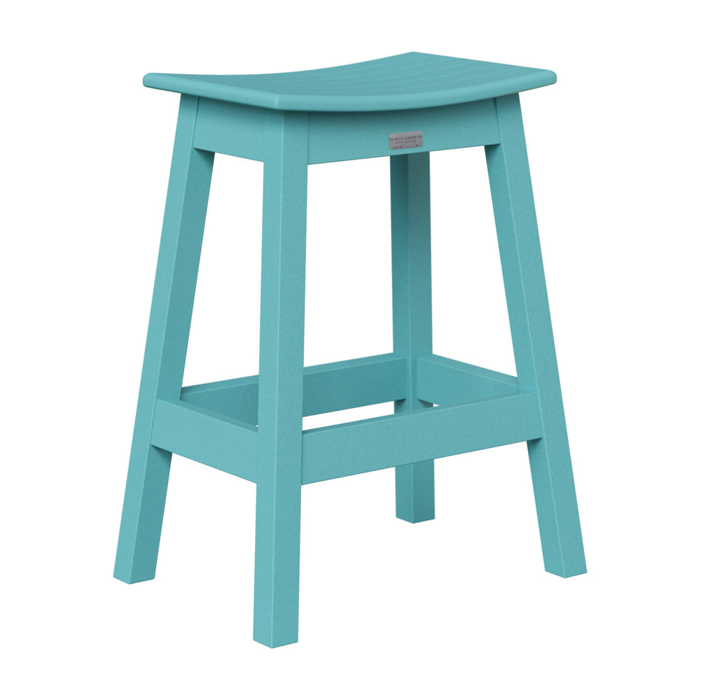 Berlin Gardens Outdoor Saddle Poly Lumber Counter Stool
