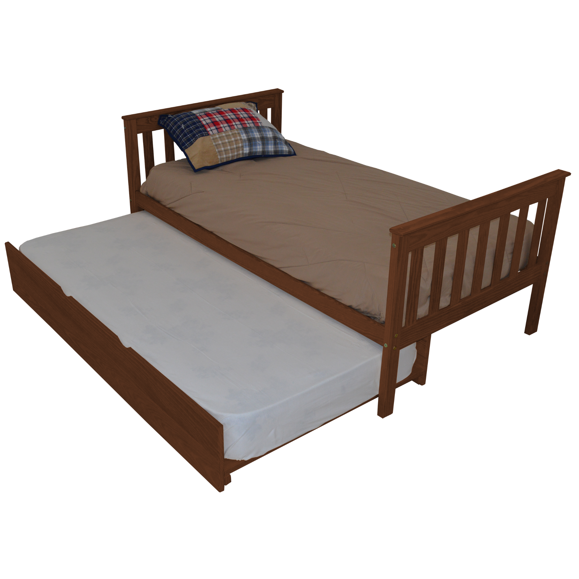 Versaloft Mission Amish Made Bed Frame with Trundle Unit
