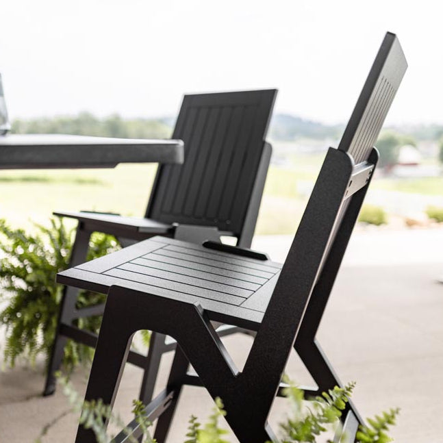 Berlin Gardens Kinsley Poly Lumber Outdoor Bar Side Chair