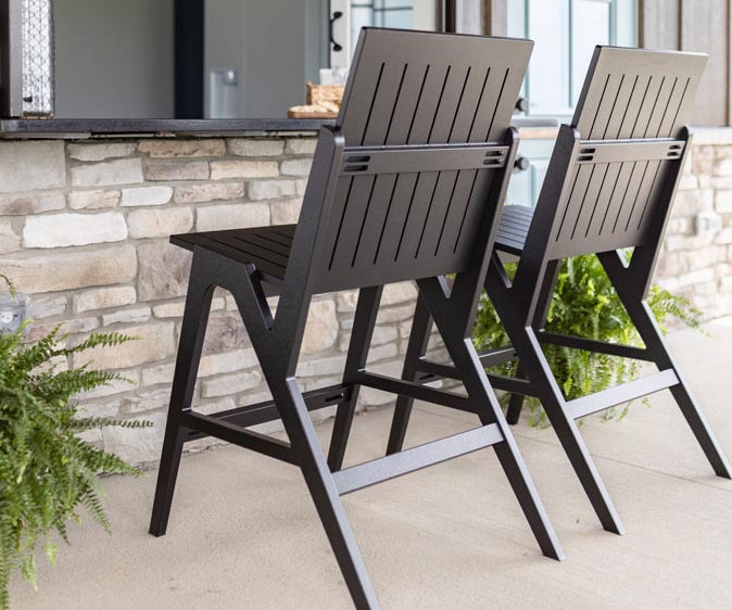 Berlin Gardens Kinsley Poly Lumber Outdoor Bar Side Chair
