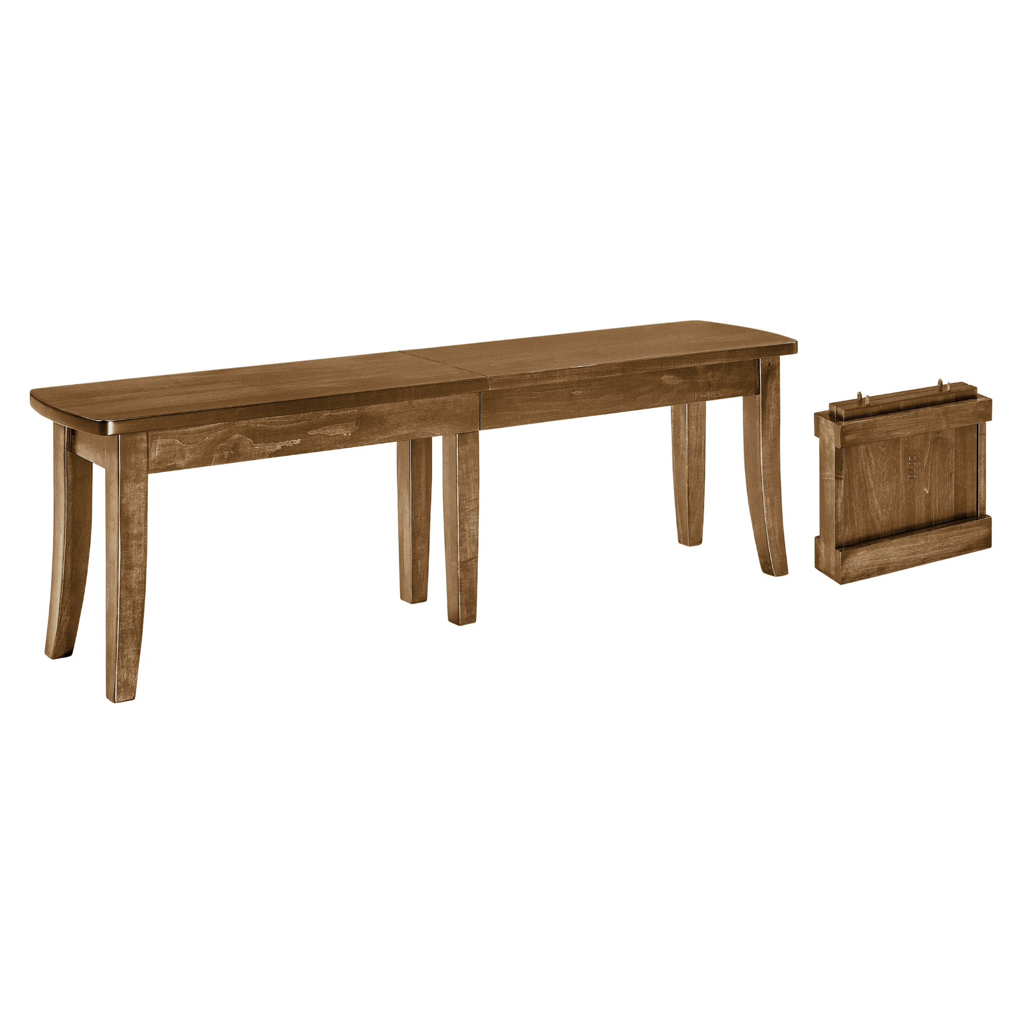 Hoosier Timbercraft Hudson Brown Maple Dining Bench