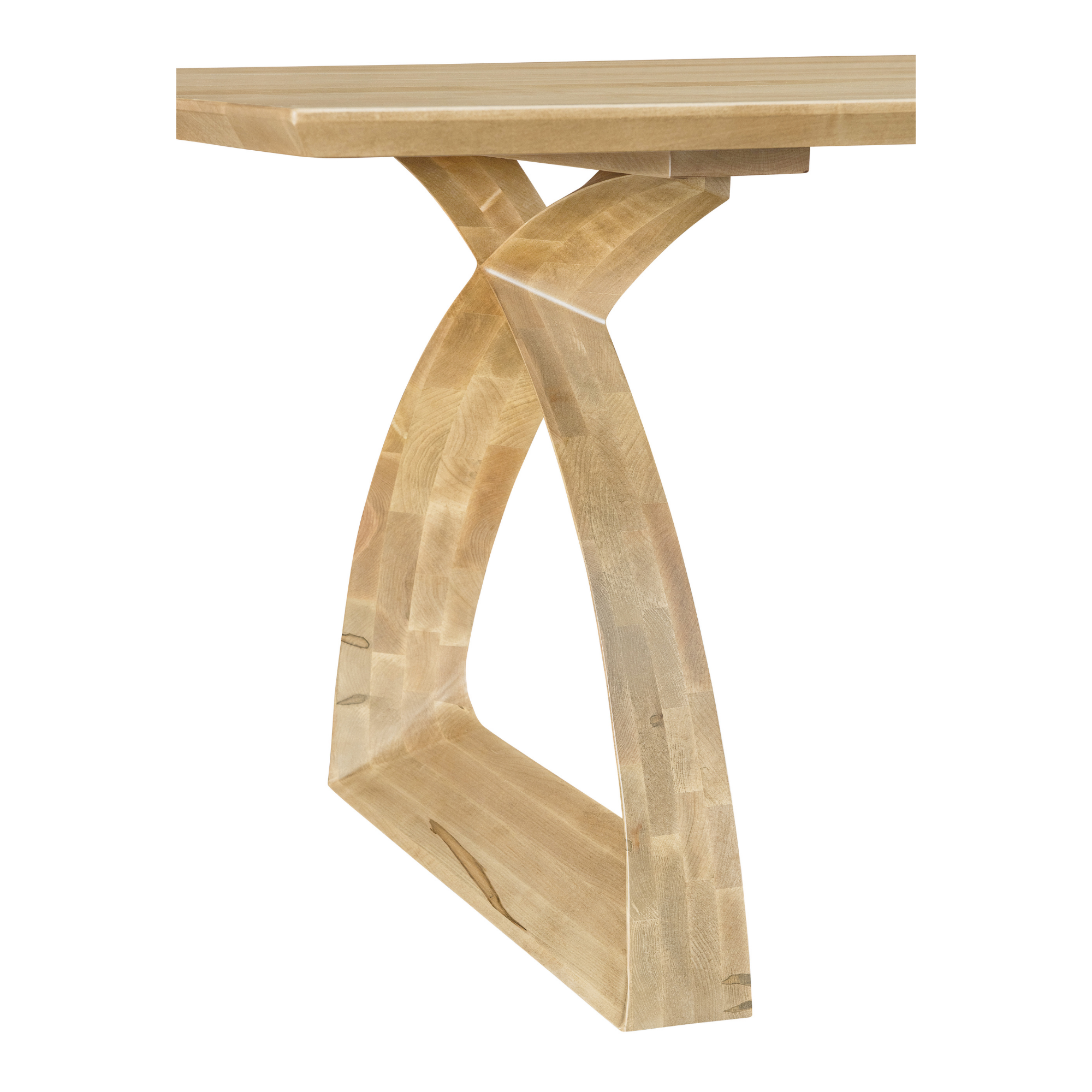 Hoosier Timbercraft Salem Brown Maple Trestle Table